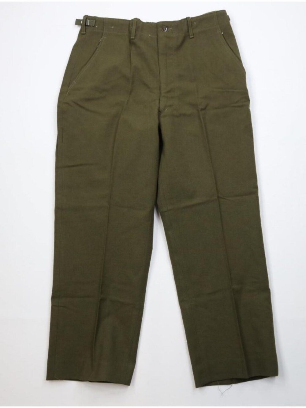 Vintage 50s USGI Mens Medium Short M1951 Wool Military Wide Leg Pants Green USA